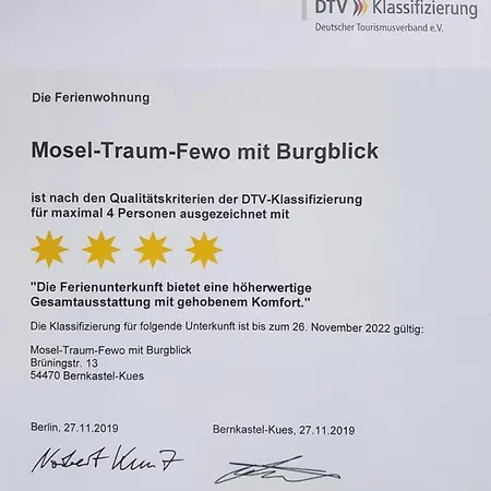 Apartamento Moseltraum-fewo Mit Klimaanlage-burgblick Und Balkon *